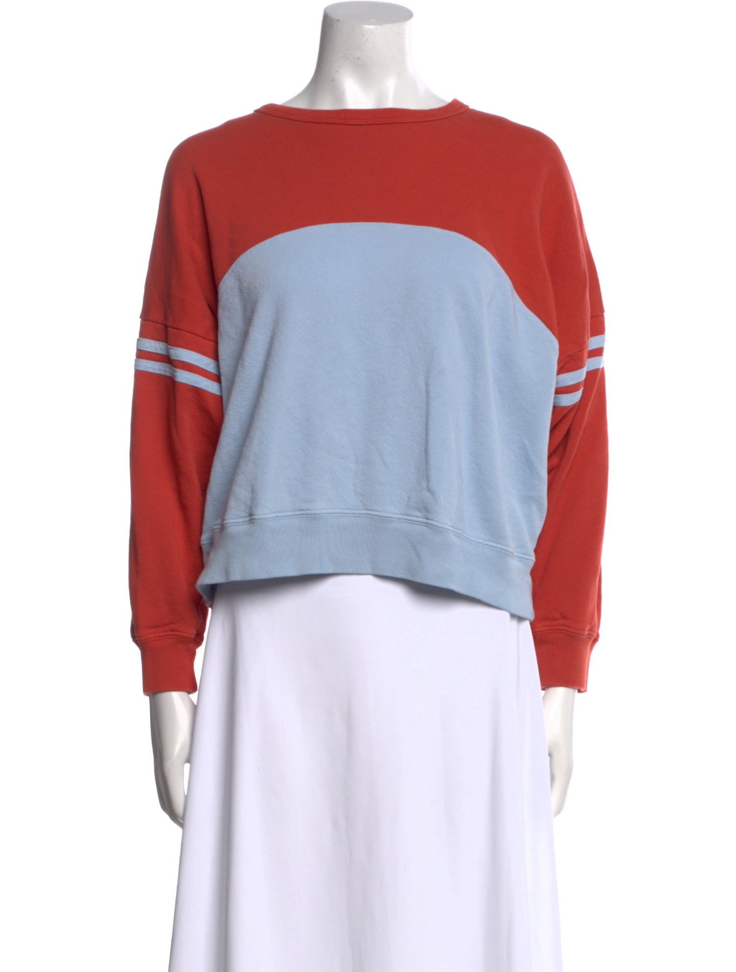 The Great Colorblock Pattern Scoop Neck Sweatshirt