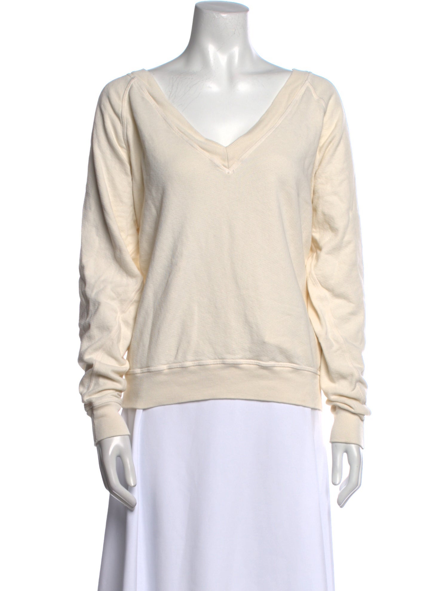 The Great V-Neck Long Sleeve Sweatshirt