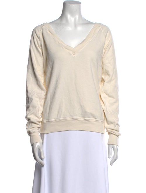 The Great V-Neck Long Sleeve Sweatshirt