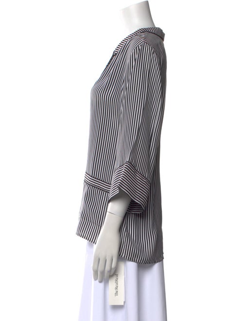 The Great Silk Striped Blouse