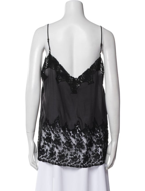 The Great Silk V-Neck Top