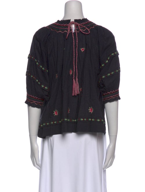 The Great Floral Print Mock Neck Crop Top