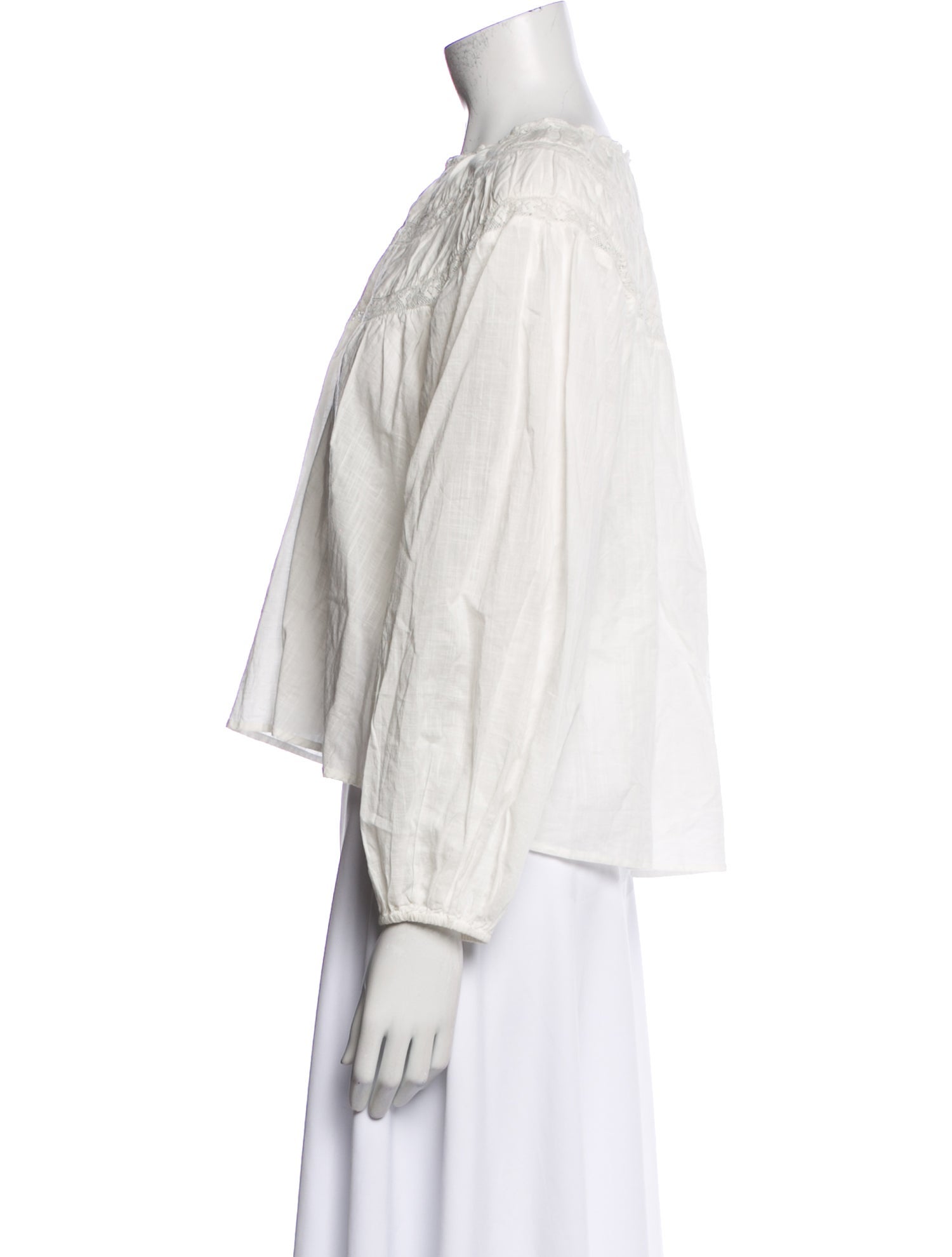 The Great Bateau Neckline Three-Quarter Sleeve Blouse