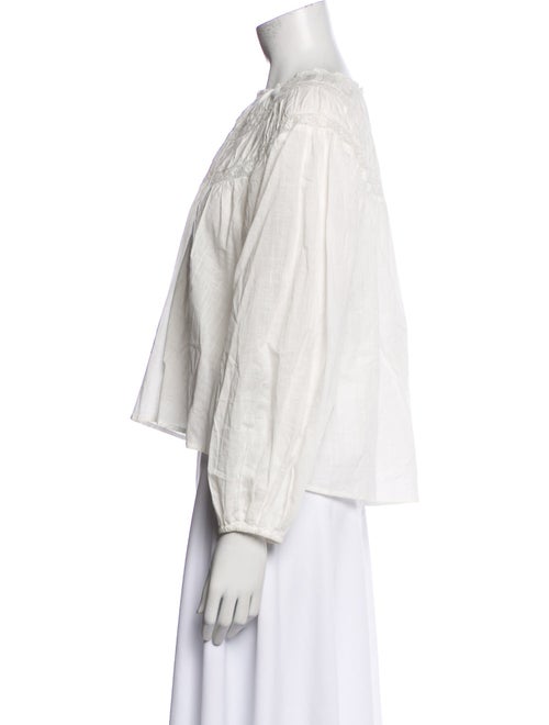 The Great Bateau Neckline Three-Quarter Sleeve Blouse