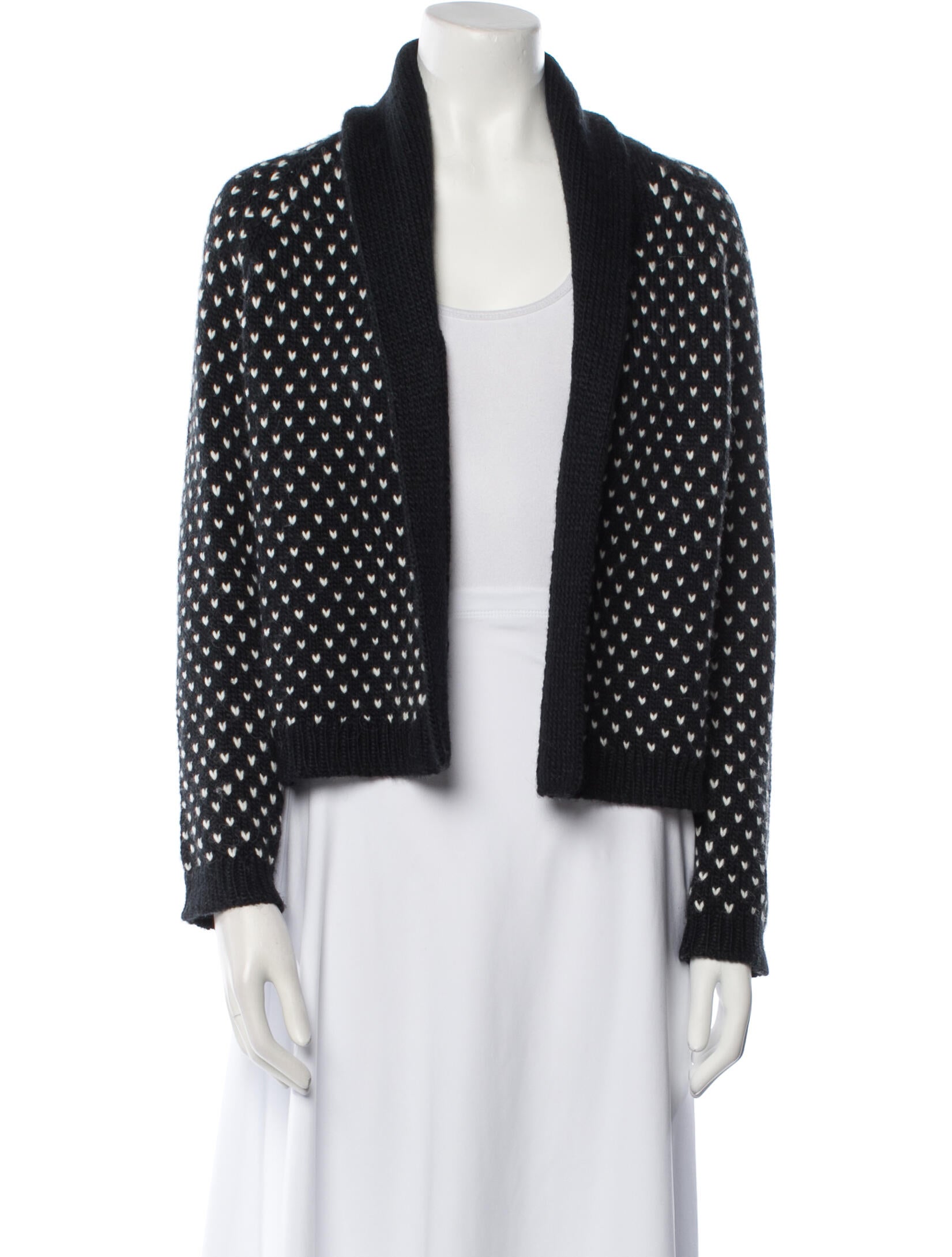 The Great Printed Open Front Sweater