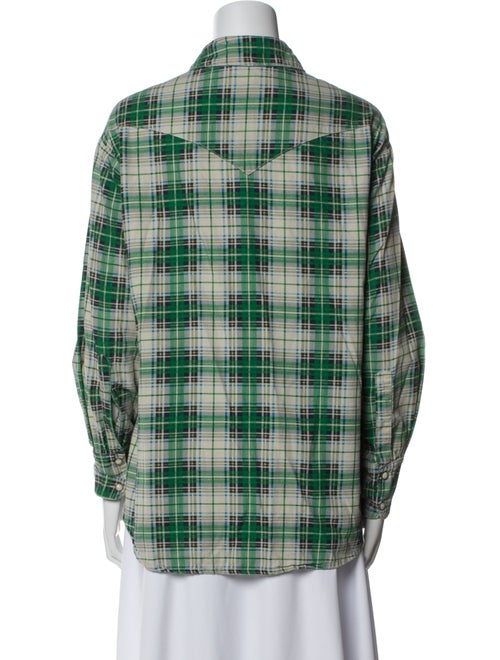 The Great Plaid Print Long Sleeve Button-Up Top