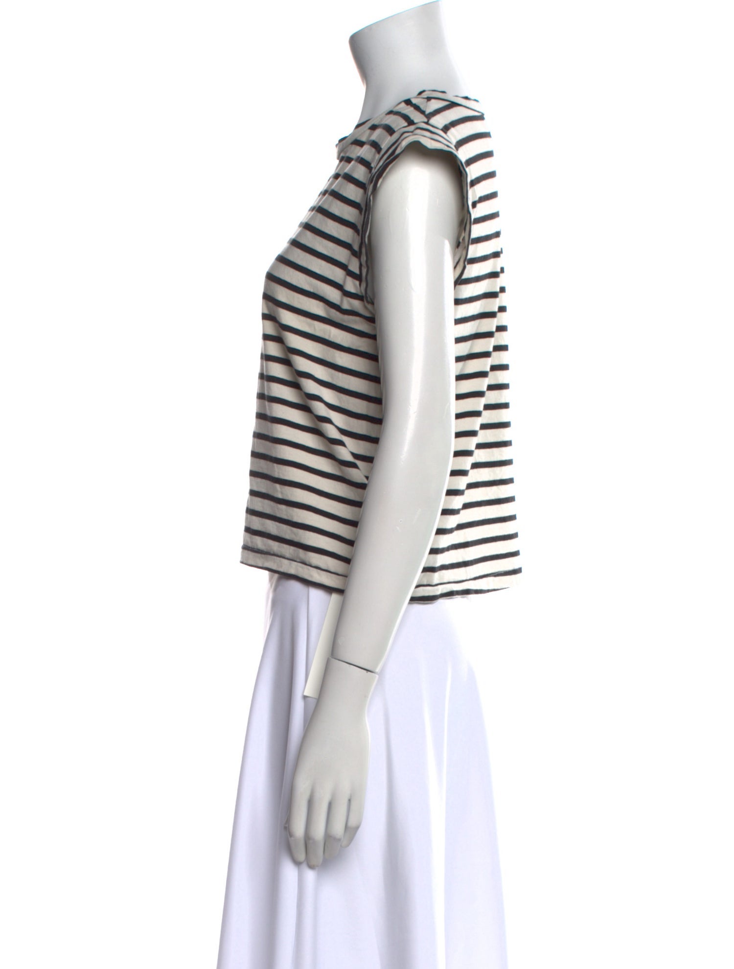 The Great Striped Bateau Neckline T-Shirt