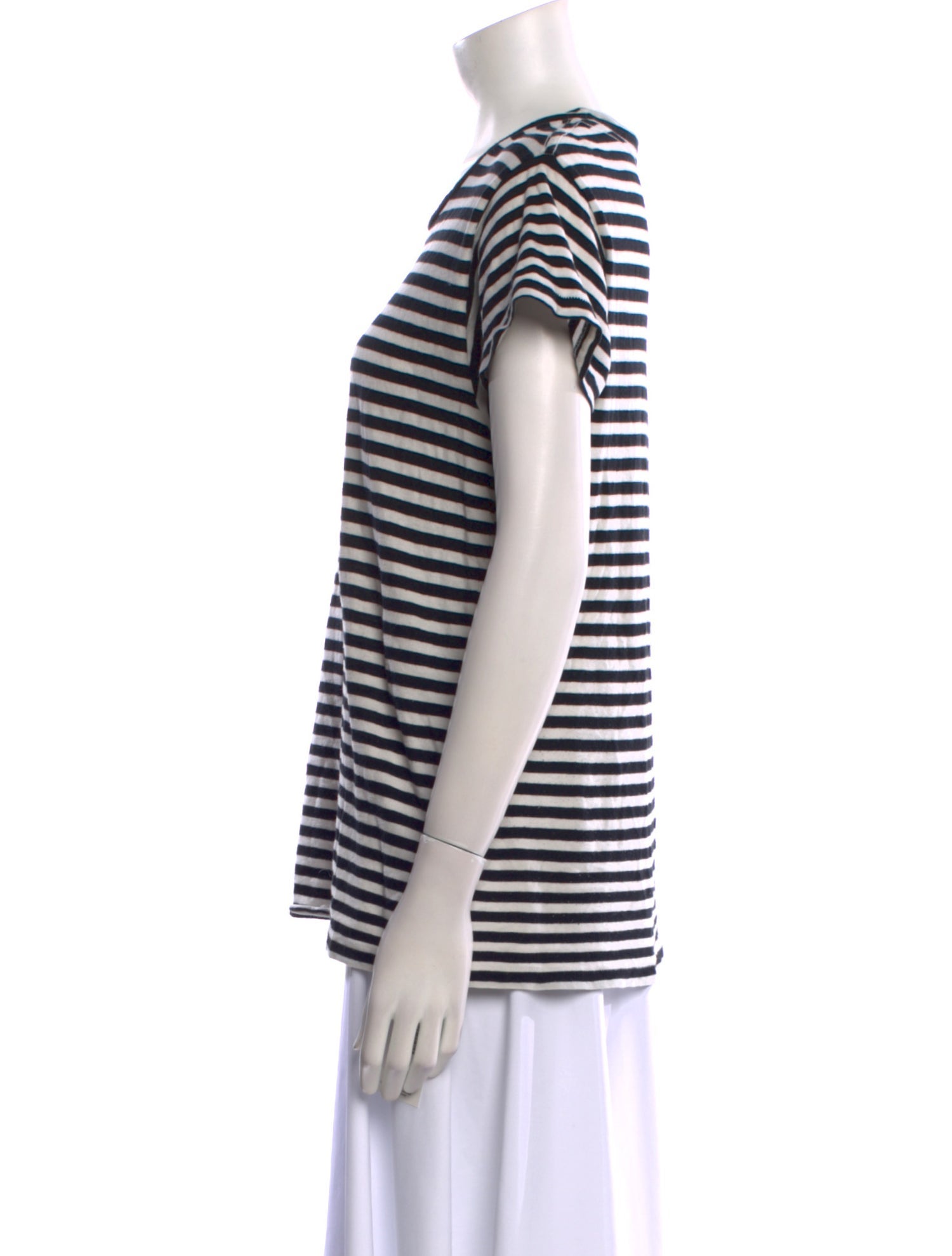 The Great Striped Scoop Neck T-Shirt