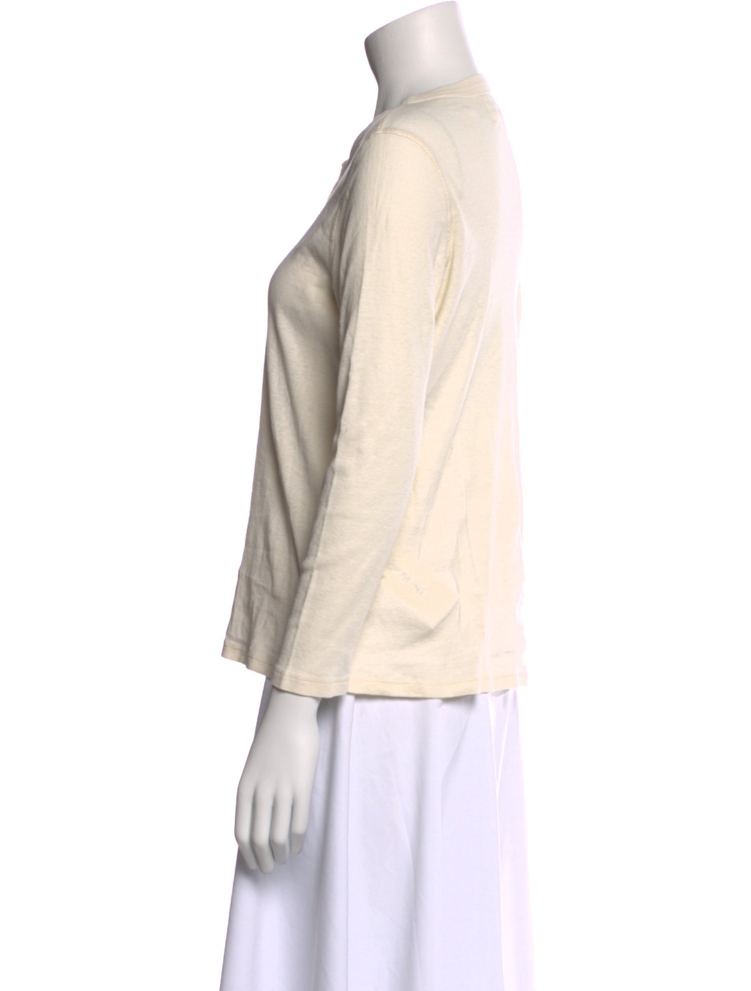 The Great Crew Neck Three-Quarter Sleeve Top