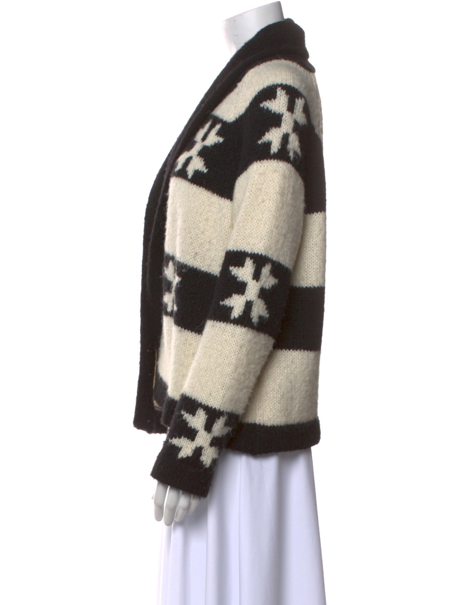 The Great Printed V-Neck Sweater