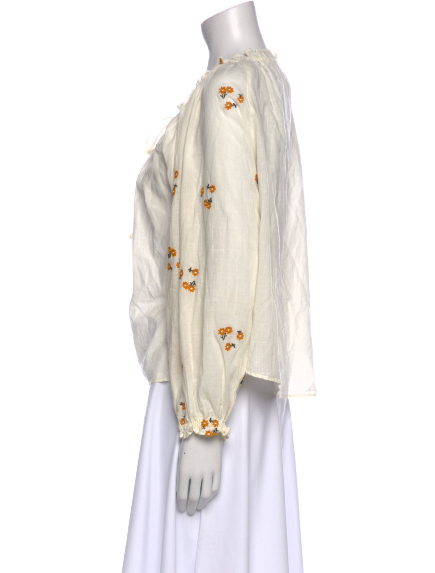 The Great Floral Print Scoop Neck Blouse