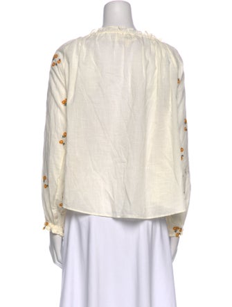 The Great Floral Print Scoop Neck Blouse