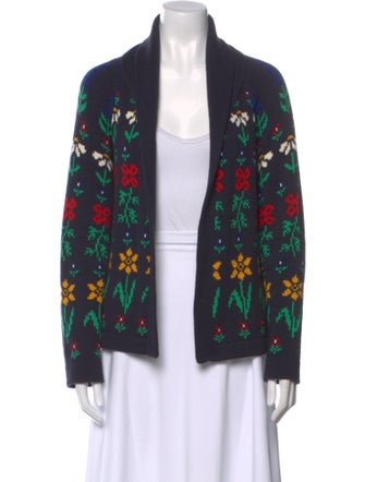 The Great Floral Print V-Neck Sweater