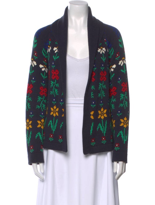 The Great Floral Print V-Neck Sweater