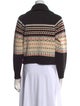 The Great Striped Mock Neck Sweater