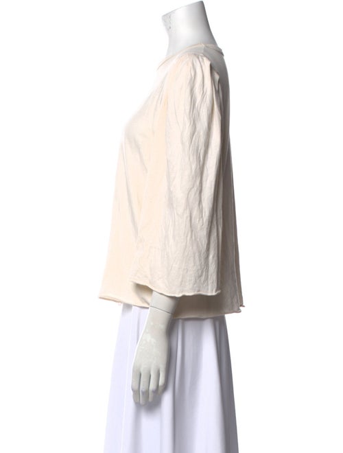 The Great Scoop Neck Three-Quarter Sleeve Top