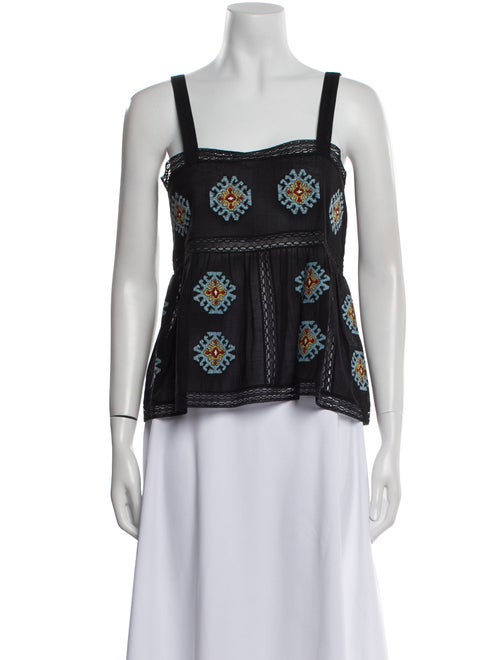 The Great Printed Square Neckline Crop Top