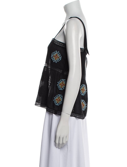 The Great Printed Square Neckline Crop Top