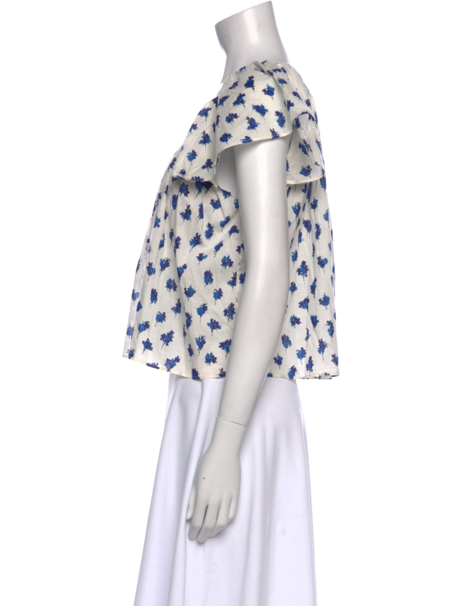 The Great Floral Print Scoop Neck Blouse