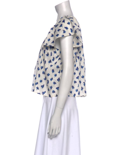 The Great Floral Print Scoop Neck Blouse