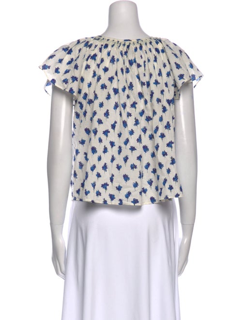 The Great Floral Print Scoop Neck Blouse