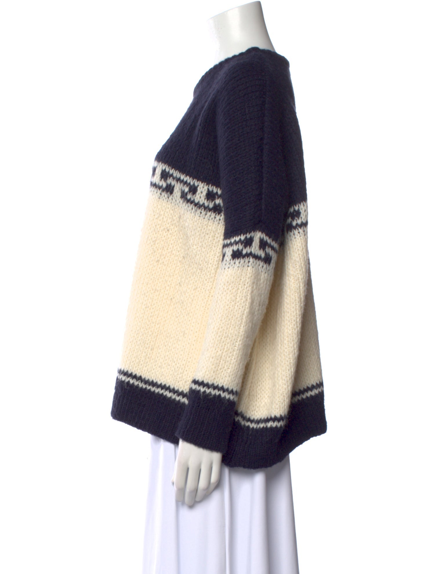 The Great Striped Crew Neck Sweater