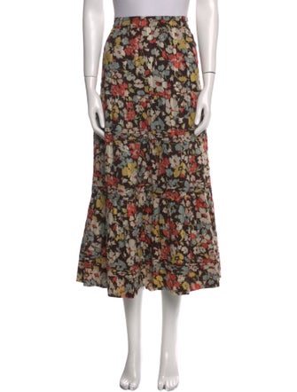 The Great Floral Print Midi Length Skirt