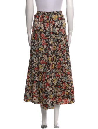 The Great Floral Print Midi Length Skirt