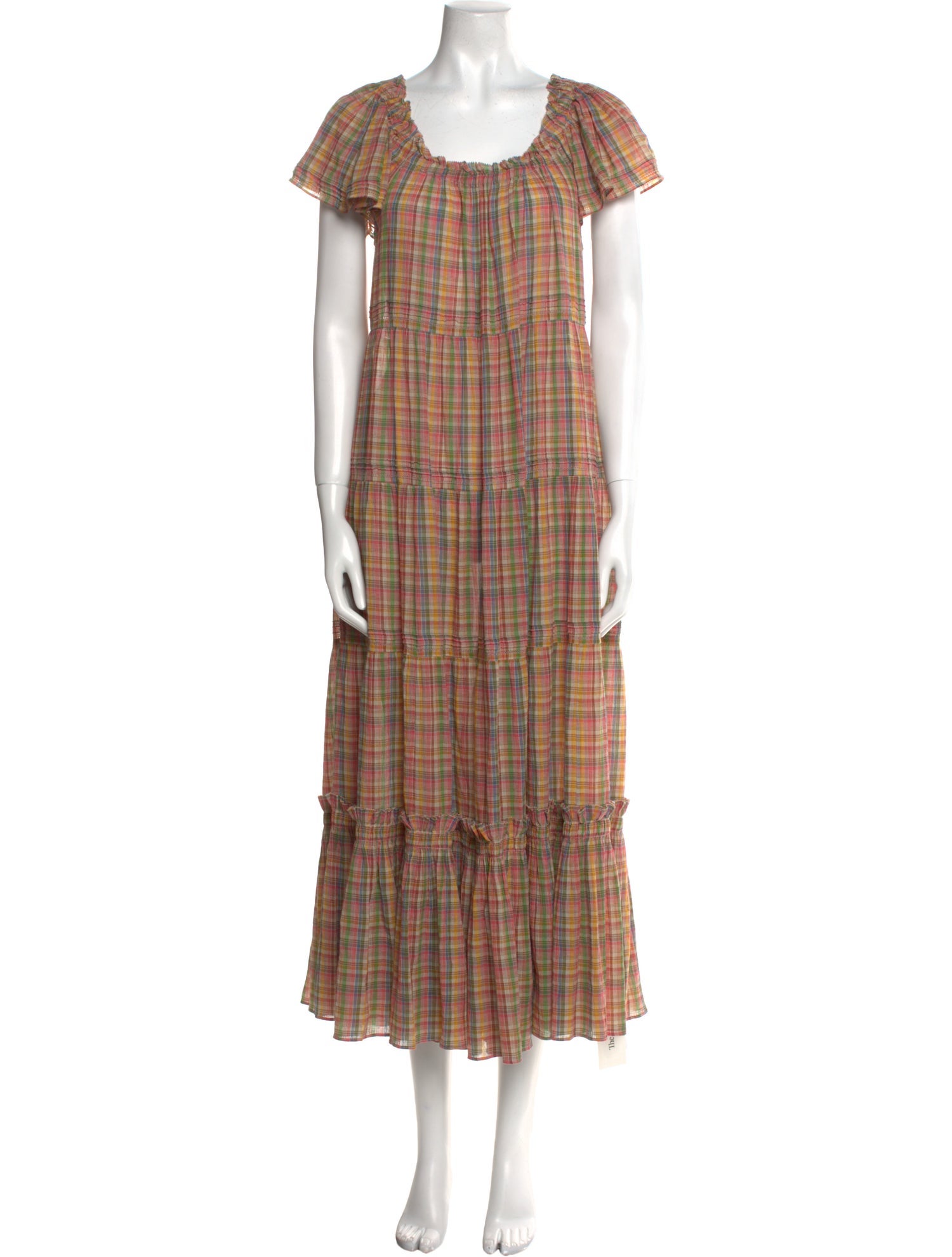 The Great Plaid Print Long Dress