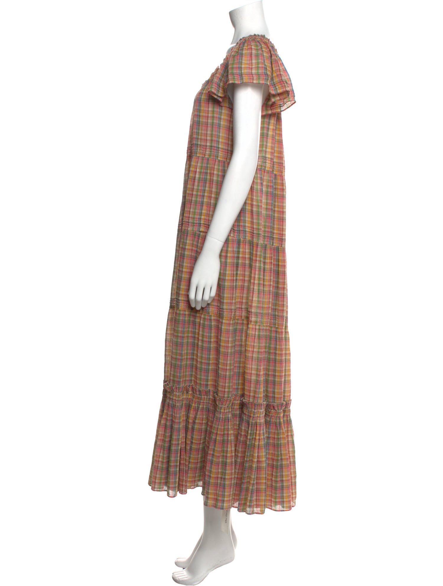 The Great Plaid Print Long Dress