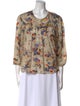 The Great Silk Floral Print Blouse