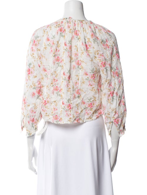 The Great Floral Print Mock Neck Crop Top