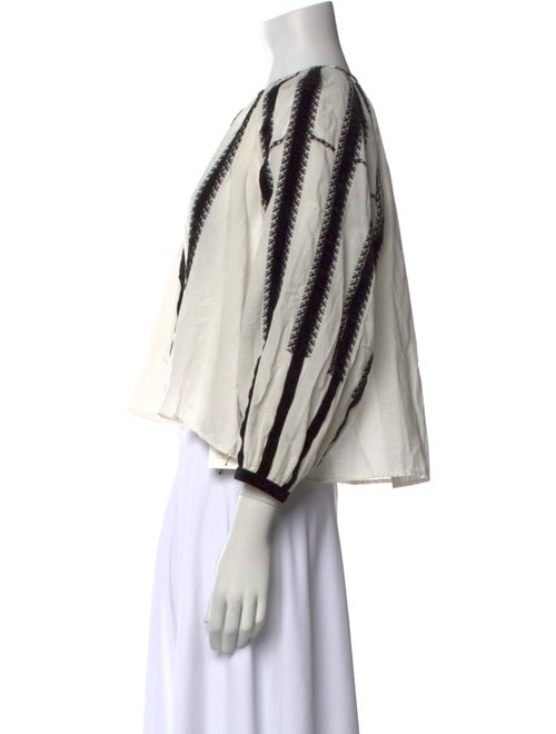 The Great Striped Bateau Neckline Crop Top