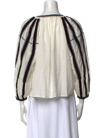 The Great Striped Bateau Neckline Crop Top