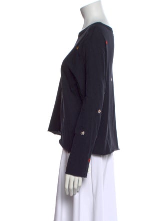 The Great Bateau Neckline Long Sleeve Button-Up Top