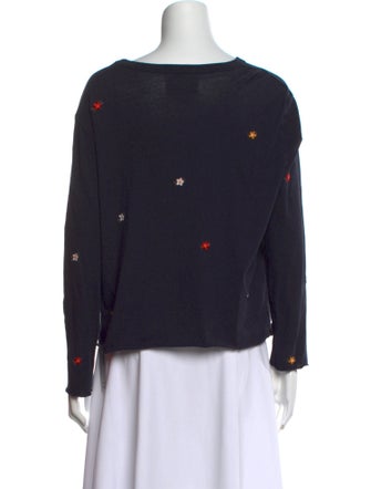 The Great Bateau Neckline Long Sleeve Button-Up Top