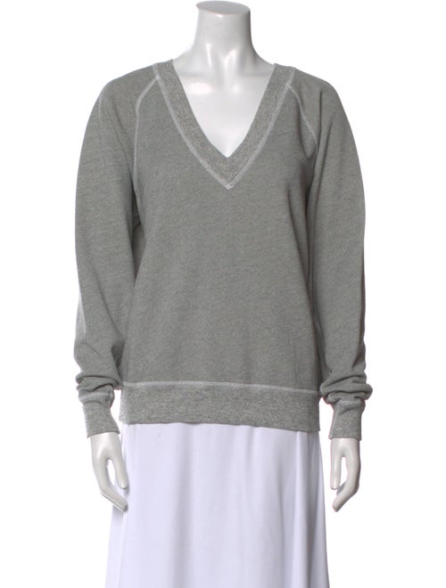 The Great V-Neck Long Sleeve Sweatshirt