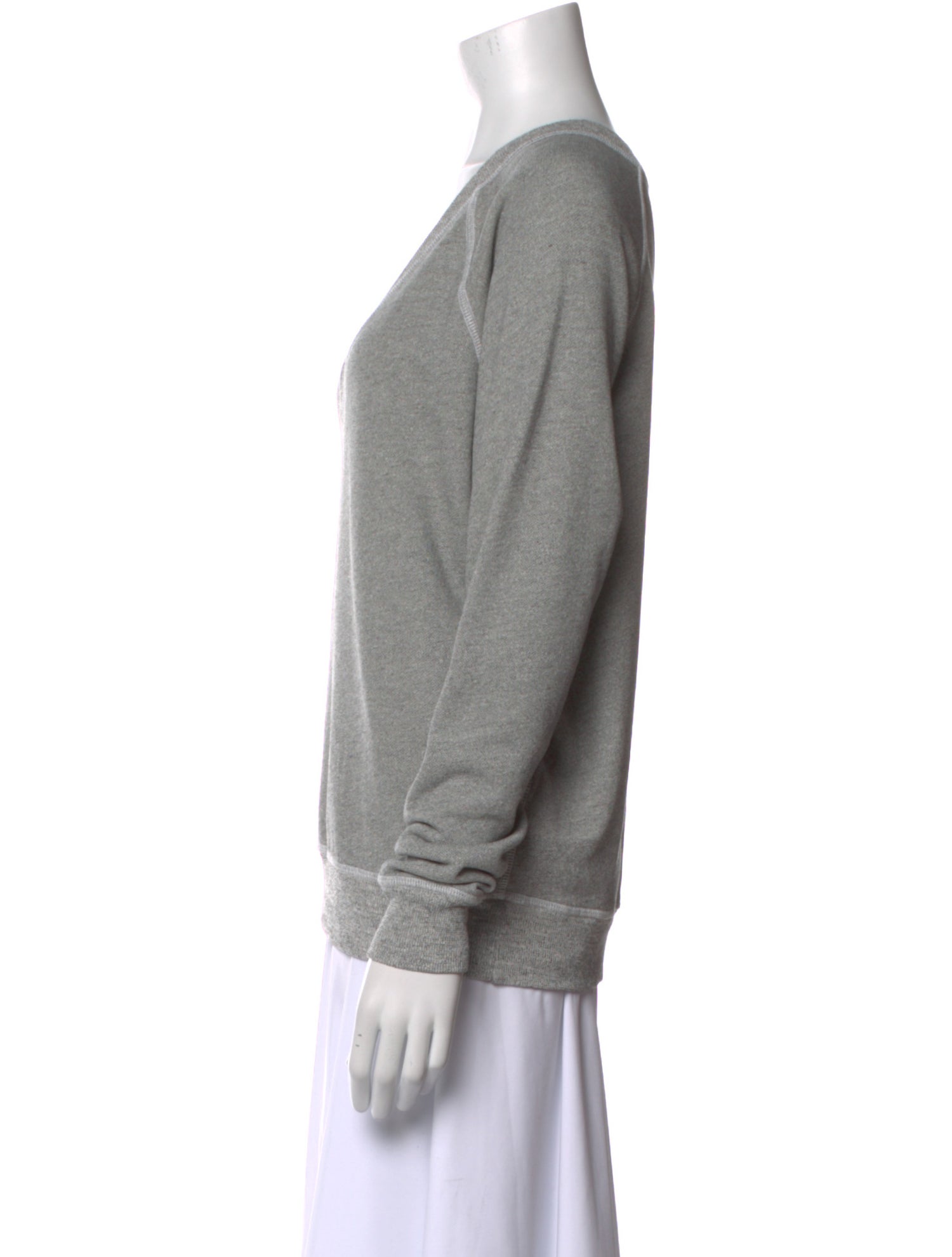 The Great V-Neck Long Sleeve Sweatshirt