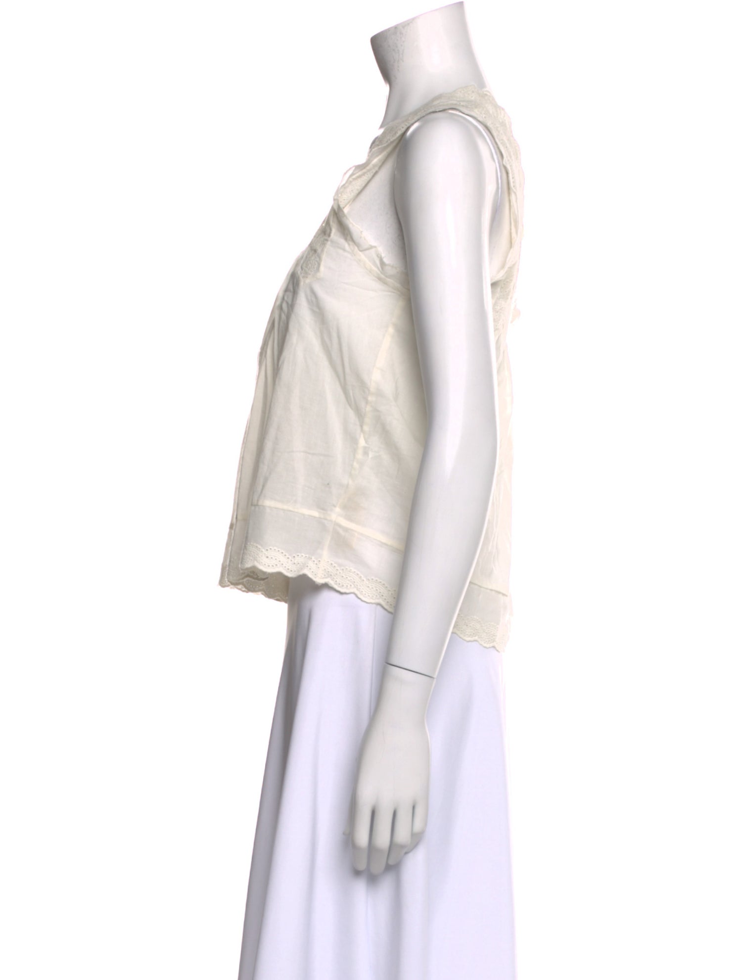 The Great Square Neckline Sleeveless Crop Top w/ Tags