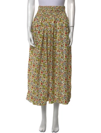 The Great Silk Midi Length Skirt