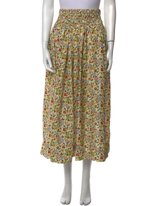 The Great Silk Midi Length Skirt