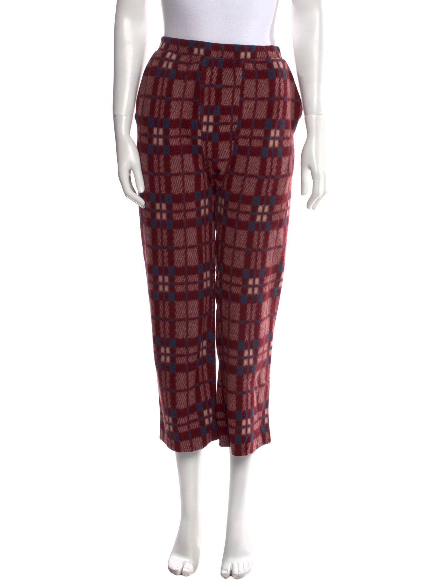 The Great Plaid Print Straight Leg Pants