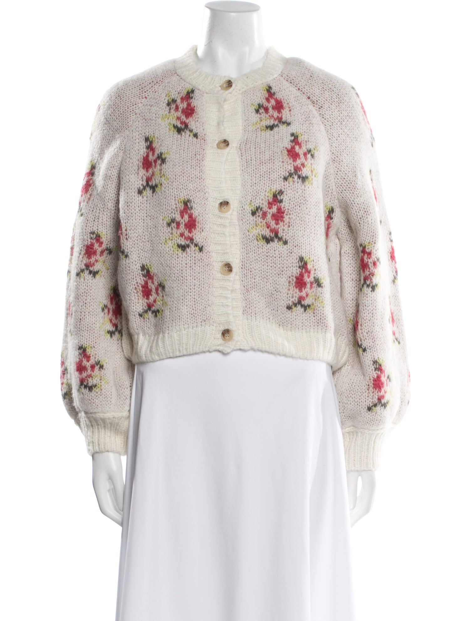 The Great Floral Print Crew Neck Sweater