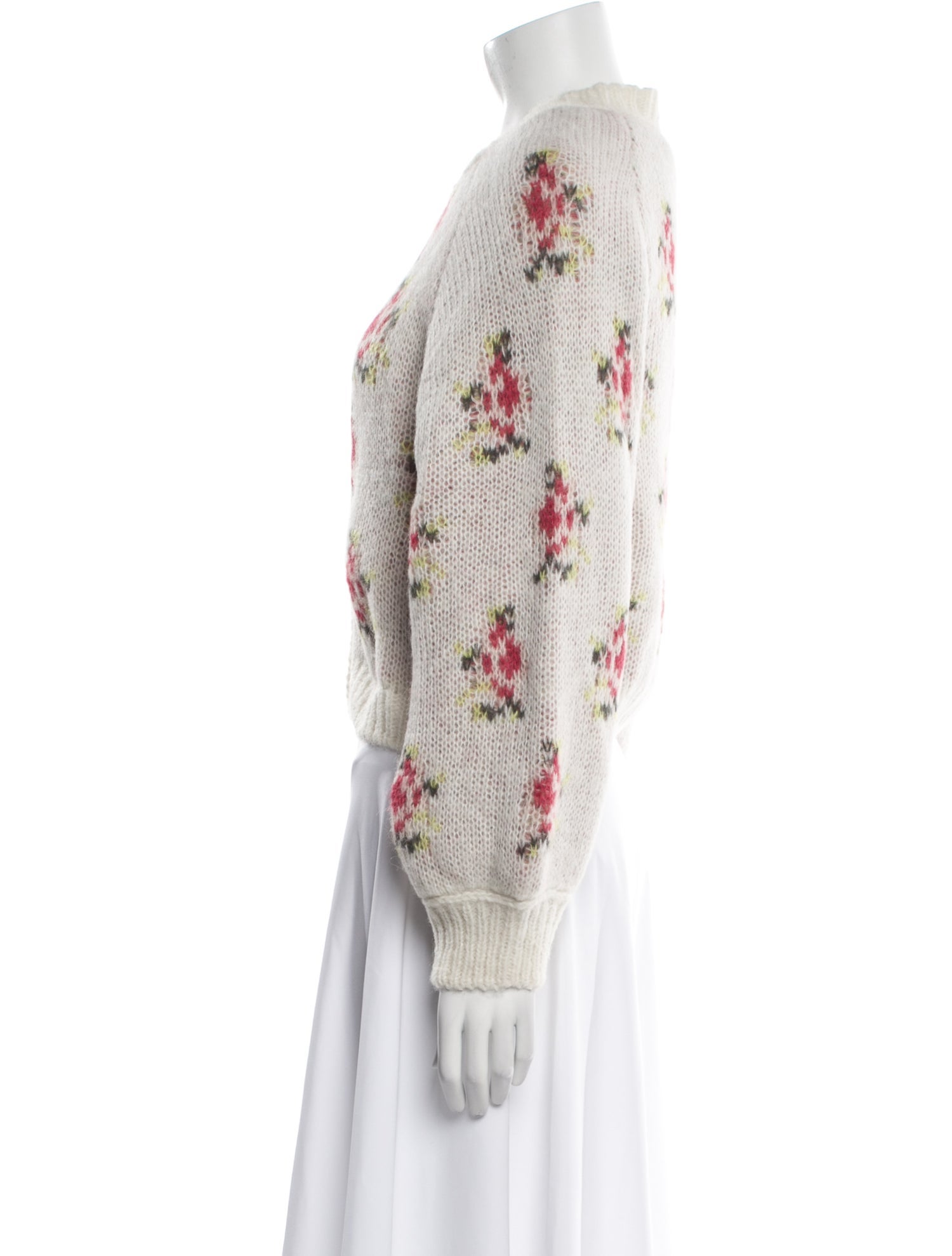 The Great Floral Print Crew Neck Sweater