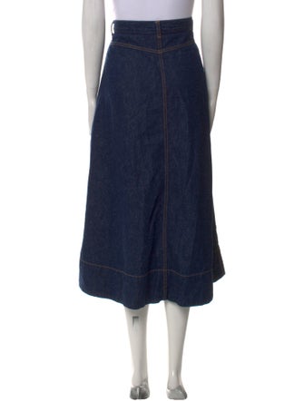 The Great Pleated Accents Midi Length Skirt