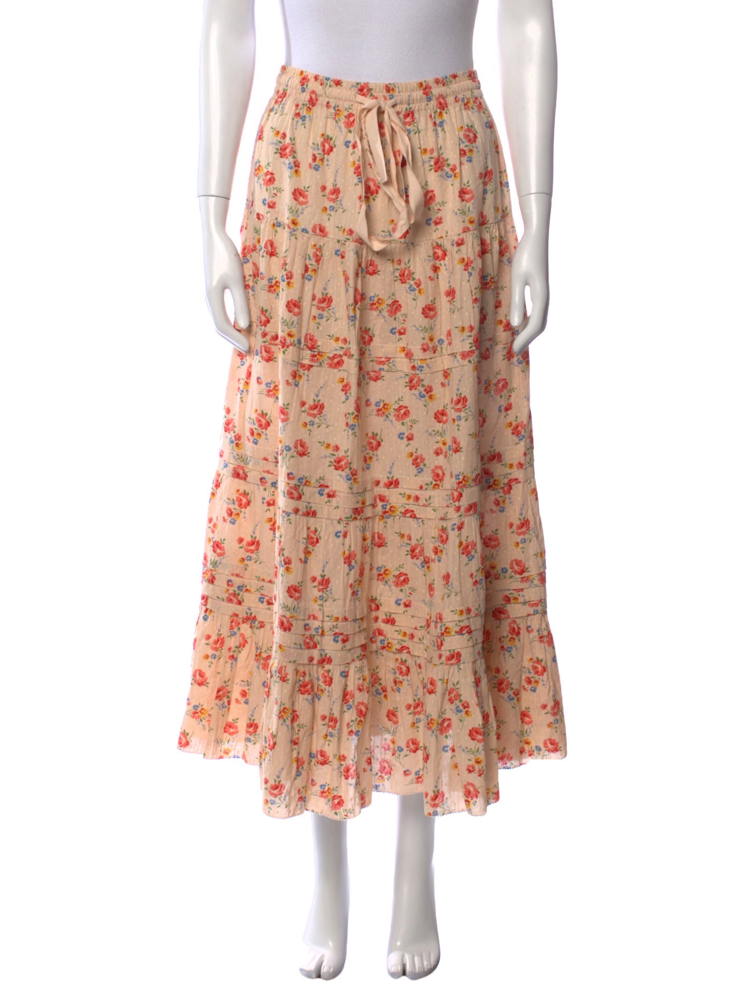 The Great Floral Print Midi Length Skirt