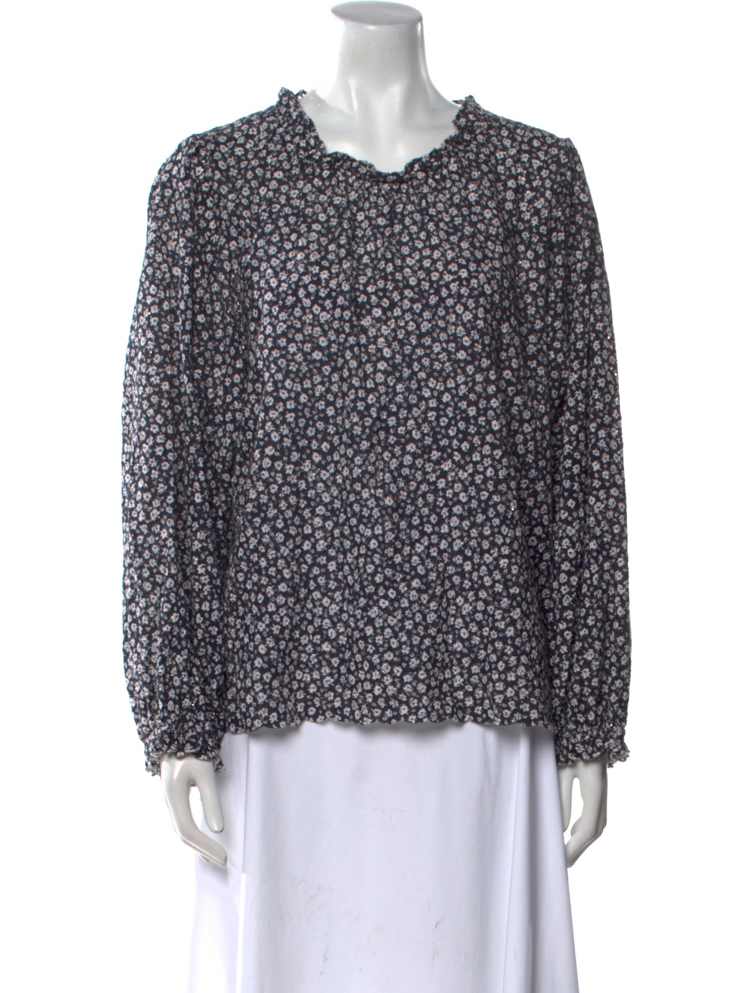 The Great Floral Print Scoop Neck Blouse