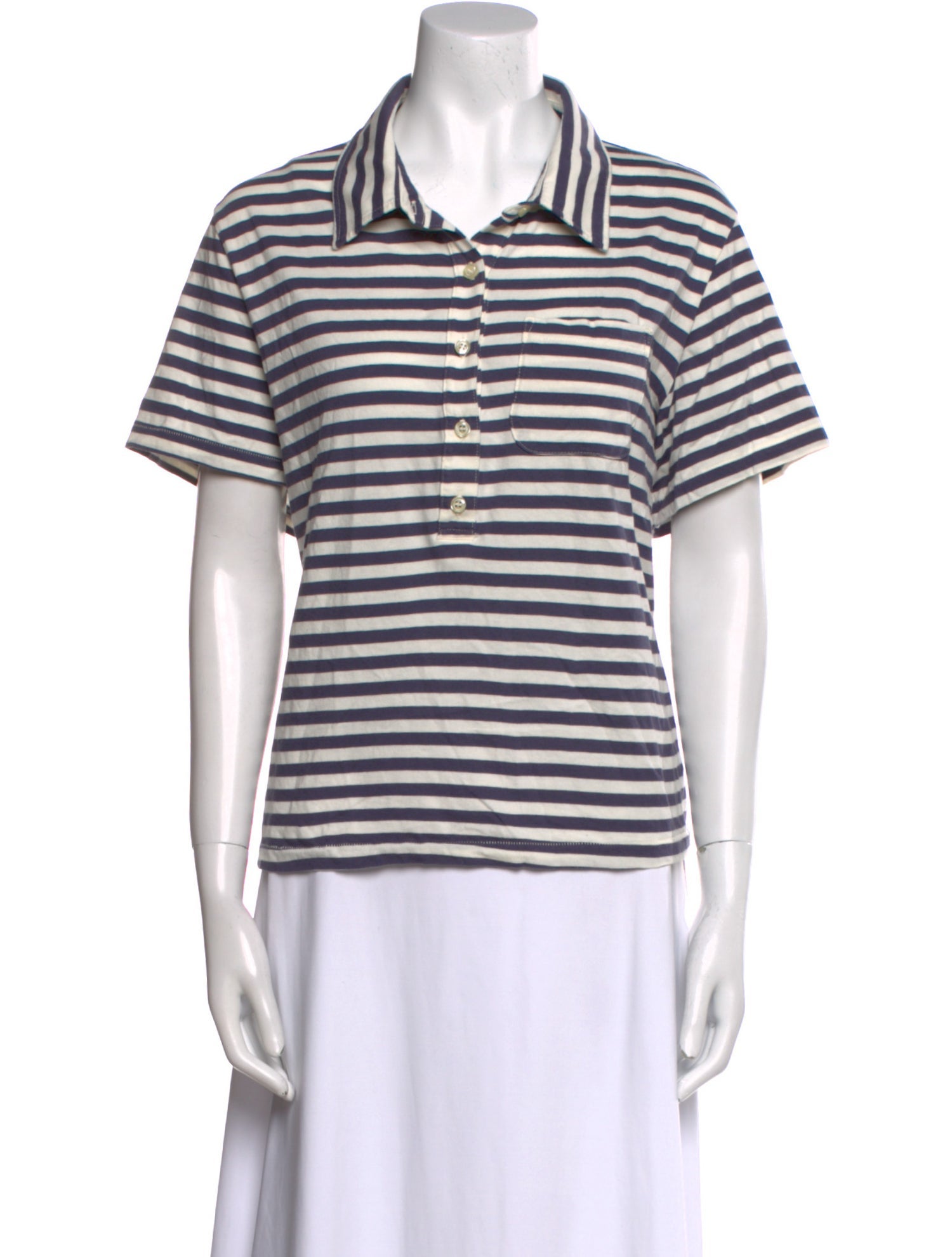 The Great Striped Short Sleeve Polo
