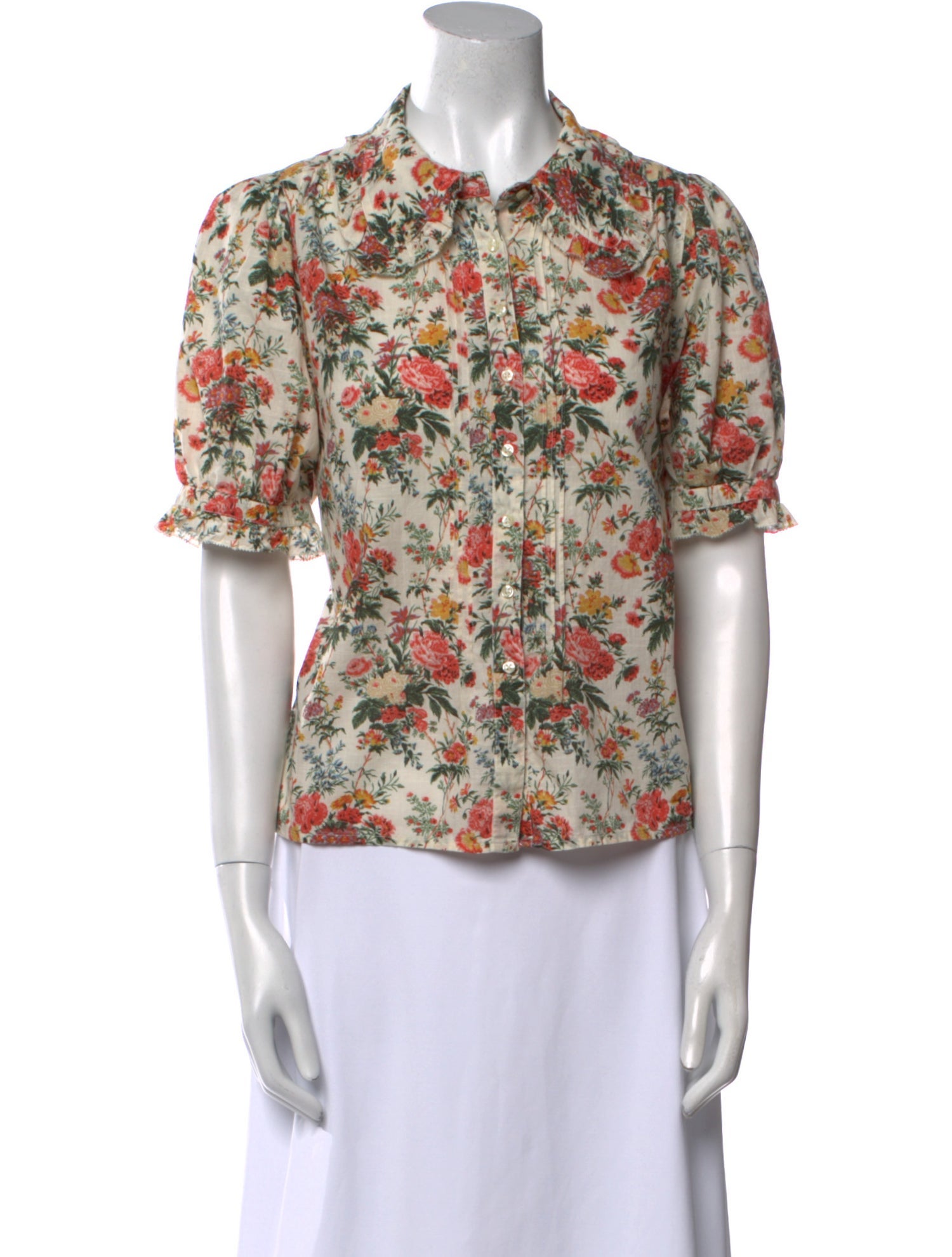 The Great Floral Print Crew Neck Blouse