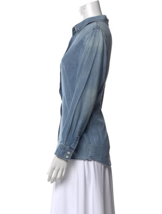 The Great Long Sleeve Button-Up Top